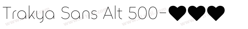Trakya Sans Alt 500字体转换